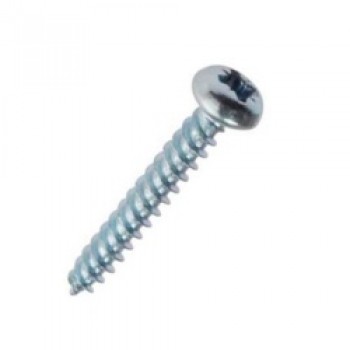 Round Head Zp Screws, Pack of 10 - 4x40mm
