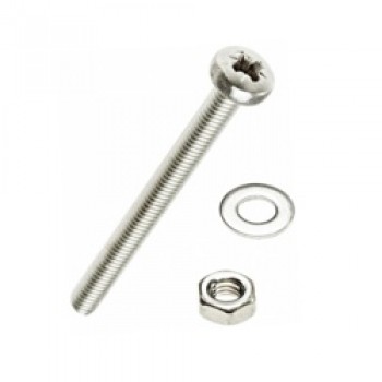 Machine Screws Nuts Washers, Pack of 10 - M4x25 Machine Screws Nuts Washers, Pack of 10 - M4x25