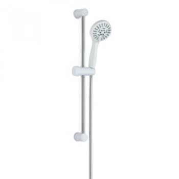 White Shower Rail Set - 60cm White Shower Rail Set - 60cm