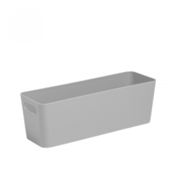Studio Rectangular Basket 30 x 10 x 10cm - Cool Grey