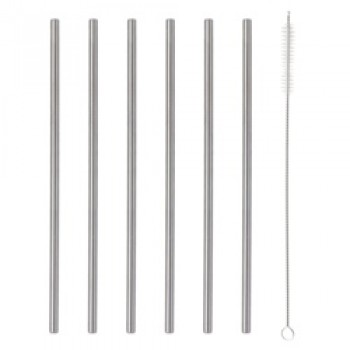 Steel Drinking Straws - 6 Piece Steel Drinking Straws - 6 Piece