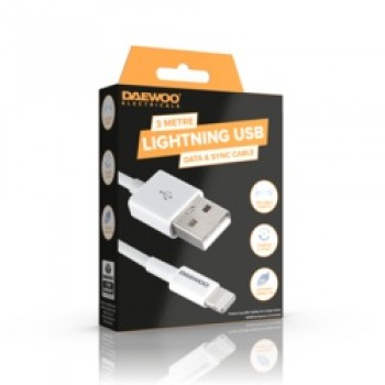 3m USB-A To 8 Pin Lightning Cable - 2a