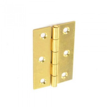 Steel Butt Hinges Brass plated - 75mm Steel Butt Hinges Brass plated - 75mm