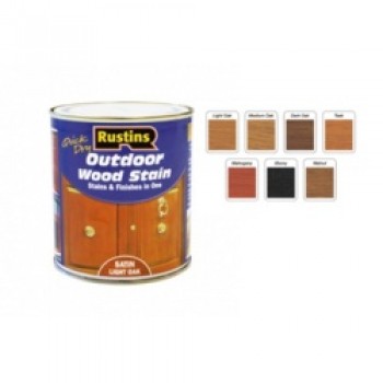 Quick Dry Outdoor Woodstain 500ml - Satin Dark Oak Quick Dry Outdoor Woodstain 500ml - Satin Dark Oak