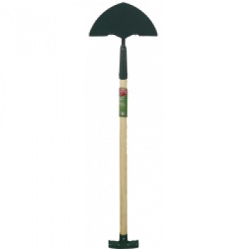 Carbon Steel Edging Iron - Length: 92cm. Wooden Handle Length: 61cm Carbon Steel Edging Iron - Length: 92cm. Wooden Handle Length: 61cm