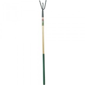 Carbon Steel Long Handle 3 Prong Cultivator Wooden Handle - Length: 138cm. Foam Handle Length: 61cm Carbon Steel Long Handle 3 Prong Cultivator Wooden Handle - Length: 138cm. Foam Handle Length: 61cm