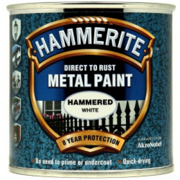 Metal Paint Hammered 250ml - White Metal Paint Hammered 250ml - White