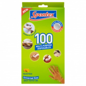 Multipurpose Disposable Gloves - Pack 100 Multipurpose Disposable Gloves - Pack 100