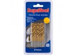 Titanium Coated HSS Drill Bits - 4x75mm 10 Piece