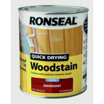Quick Drying Woodstain Satin 750ml - Mahogany Quick Drying Woodstain Satin 750ml - Mahogany