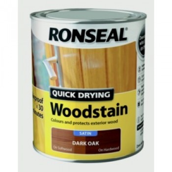 Quick Drying Woodstain Satin 750ml - Dark Oak Quick Drying Woodstain Satin 750ml - Dark Oak