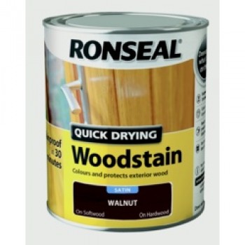 Quick Drying Woodstain Satin 750ml - Walnut Quick Drying Woodstain Satin 750ml - Walnut