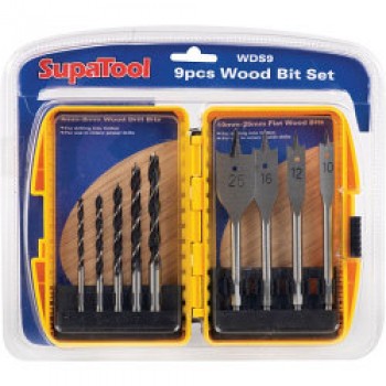 Wood Bit Set - 9 Piece Wood Bit Set - 9 Piece