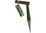 Ash Handle Stainless Steel Pistol Grip Dibber