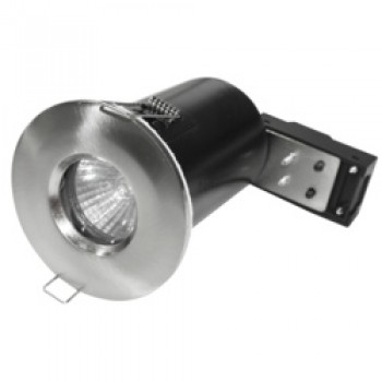 IP65 Fire Rated Fixed Downlight - Brushed Chrome IP65 Fire Rated Fixed Downlight - Brushed Chrome