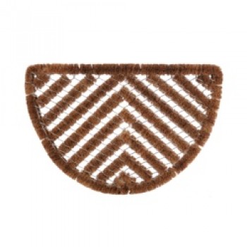 Half Round Scraper Mat - Length 60cm x Width 40cm. Half Round Scraper Mat - Length 60cm x Width 40cm.