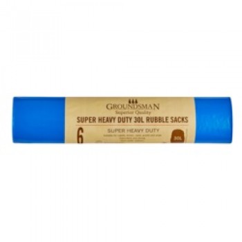 Super Heavy Duty Rubble Sacks - 30L Roll of 6 Super Heavy Duty Rubble Sacks - 30L Roll of 6