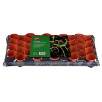 Growing Tray - 18 x 9cm Square Pots Growing Tray - 18 x 9cm Square Pots