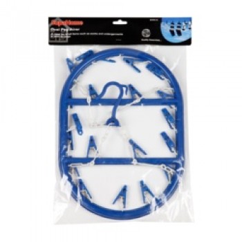 Oval 20 Peg Blue Airer - 43cm x 30cm Oval 20 Peg Blue Airer - 43cm x 30cm