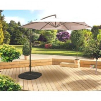 3m Over Hanging Parasol - Beige 3m Over Hanging Parasol - Beige