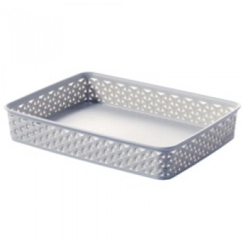 Rattan A4 Tray - Grey Rattan A4 Tray - Grey
