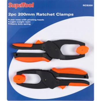 Ratchet Clamps - 2 x 200mm Ratchet Clamps - 2 x 200mm
