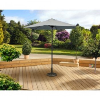 2.5m Crank & Tilt Parasol - Grey 2.5m Crank & Tilt Parasol - Grey