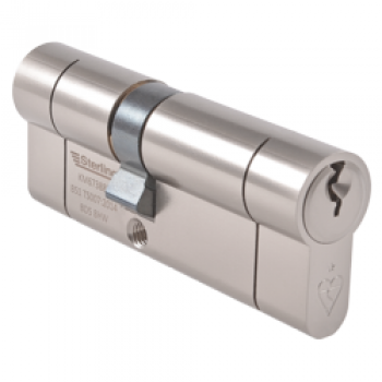 British Standard 1* Euro Cylinder Satin Nickel - 35 x 35mm