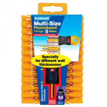 Multi-Size Plasterboard Plugs - 10 Plugs Multi-Size Plasterboard Plugs - 10 Plugs