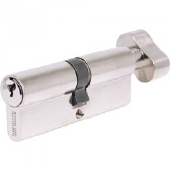 Thumbturn Euro Cylinder - 40 x 40 Nickel Thumbturn Euro Cylinder - 40 x 40 Nickel