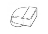 Elbow Female Round Connector - 4/100mm/110x54mm