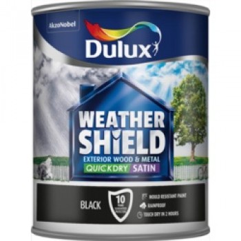 Weathershield Quick Dry Satin 750ml - Black Weathershield Quick Dry Satin 750ml - Black