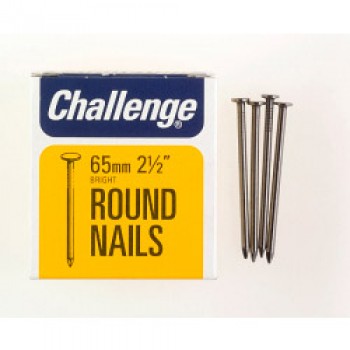 Round Wire Nails - Bright Steel (Box Pack) - 65mm Round Wire Nails - Bright Steel (Box Pack) - 65mm
