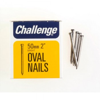 Oval Wire Nails - Bright Steel (Box Pack) - 50mm Oval Wire Nails - Bright Steel (Box Pack) - 50mm