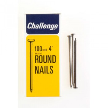 Round Wire Nails - Bright Steel (Box Pack) - 100mm Round Wire Nails - Bright Steel (Box Pack) - 100mm