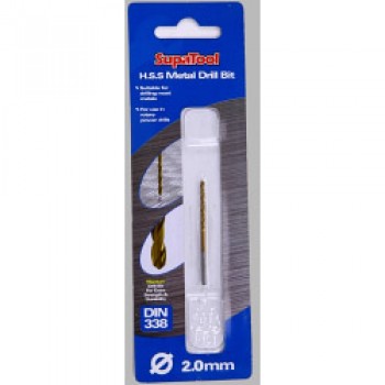 Titanium Coated HSS Drill Bits - 2x49mm Titanium Coated HSS Drill Bits - 2x49mm