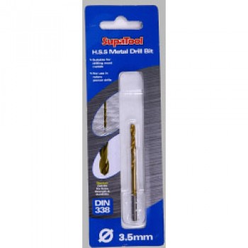 Titanium Coated HSS Drill Bits - 3.5x70mm Titanium Coated HSS Drill Bits - 3.5x70mm