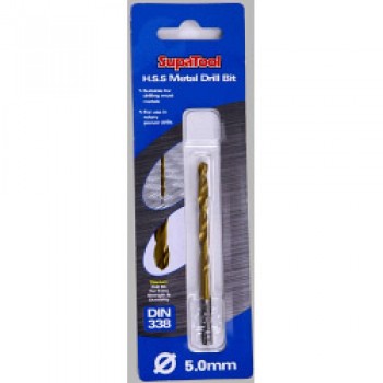 Titanium Coated HSS Drill Bits - 5x86mm Titanium Coated HSS Drill Bits - 5x86mm