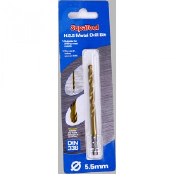 Titanium Coated HSS Drill Bits - 5.5x93mm Titanium Coated HSS Drill Bits - 5.5x93mm
