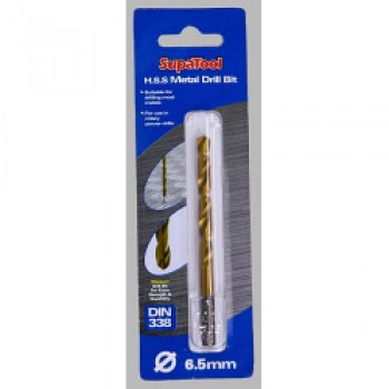 Titanium Coated HSS Drill Bits - 6.5x101mm Titanium Coated HSS Drill Bits - 6.5x101mm