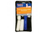 Long Pile Woven Fabric Roller Set - 4/100mm, 5 Pack