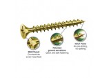 Woodscrews With Yellox Coating - Box 200 4.0mm x 20mm