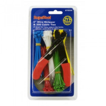 Wire Stripper & 200 Cable Ties Wire Stripper & 200 Cable Ties