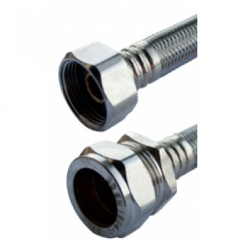 Flexible Tap Connector - 15mm x 3/4 x 30cm Flexible Tap Connector - 15mm x 3/4 x 30cm