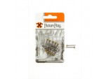 Brass Headed Pins - Blued Shanks (Blister Pack)