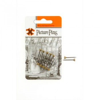 Brass Headed Pins - Blued Shanks (Blister Pack) Brass Headed Pins - Blued Shanks (Blister Pack)