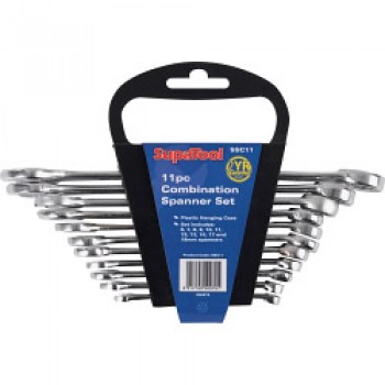 Chrome Combination Spanner Set - 11 Piece Chrome Combination Spanner Set - 11 Piece