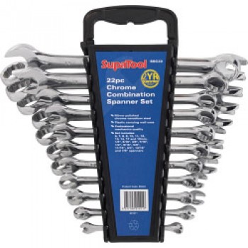 Chrome Combination Spanner Set - 22 Piece Chrome Combination Spanner Set - 22 Piece