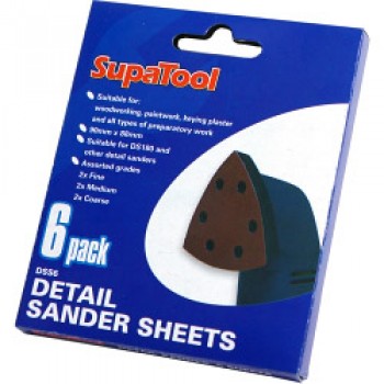 Detail Sander Sheets - 6 Piece Detail Sander Sheets - 6 Piece