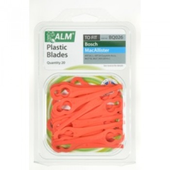 Plastic Blades - Red - Pack of 20 Plastic Blades - Red - Pack of 20